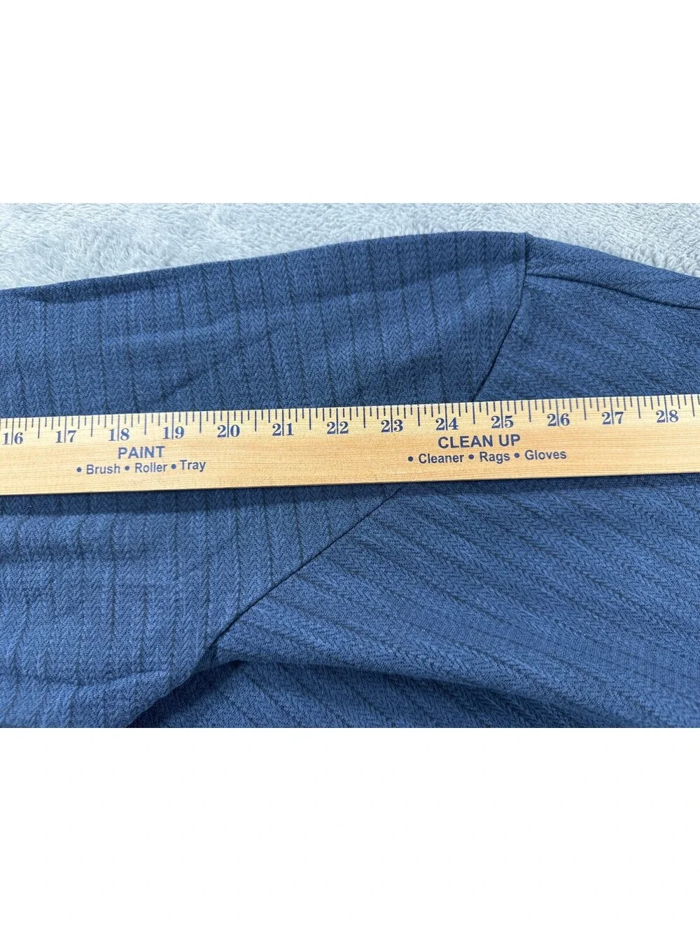 Dockers Men's Quarter Zip Regular Fit Textured Fabric Pullover Size XL Blue